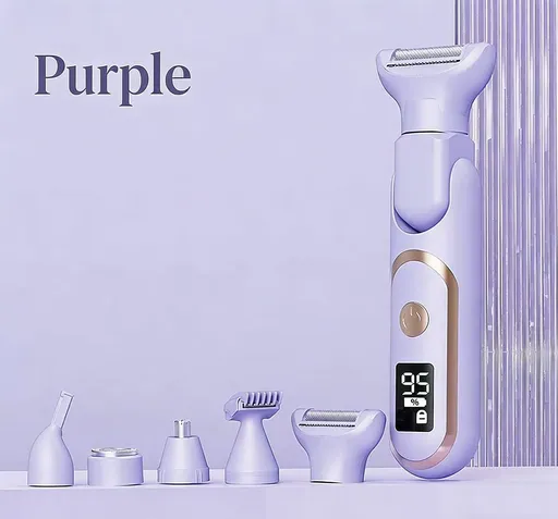 purple Women's Whole Body Electric Hair Removal Device, Painless Hair Removal, Type-C Fast Charging