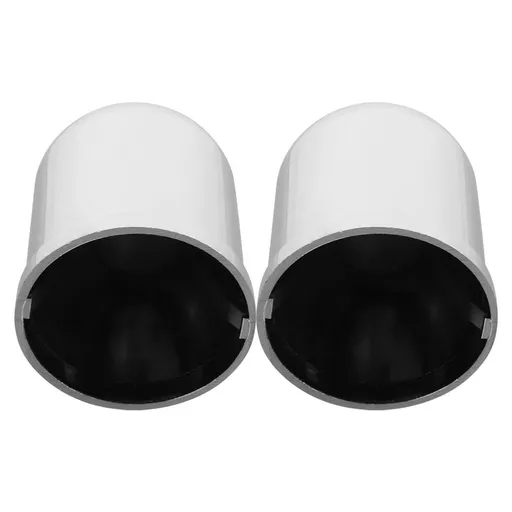 Hitch Ball Cover Chrome Finish Plated Silver Plastic for Trailer Towing Protection 2Pcs