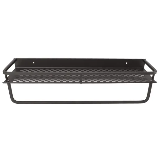 Shower Caddy Grey Shower Organizer Shelf Easy Install Aluminium Alloy Large Capacity Shower Accessory for Bathroom Home 50cm / 19.7in