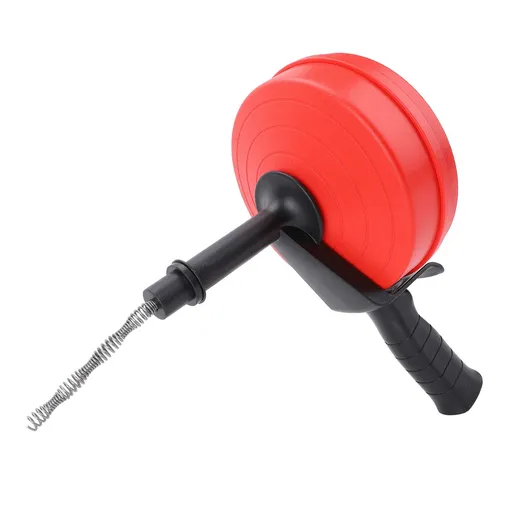 Drain Auger 65 Manganese Steel High Hardness Double Modes Plumbing Drain Auger Clog Remover for Toilet Kitchen Bathroom 10m / 32.8ft Spring