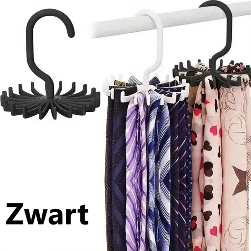 Tie Hanger | Tie Hanger | Tie Organizer | Tie Hook | Hang 20 Ties | Black