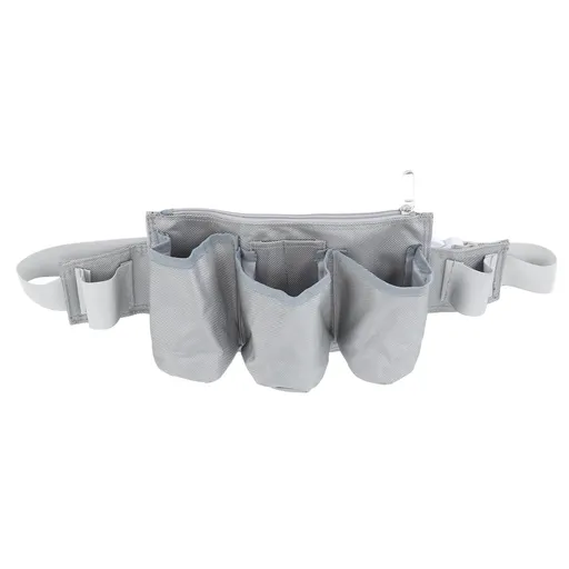 Garden Tool Belt Waterproof Oxford Fabric Gardening Tool Pouch for Family Camping Cleaning worker specific waist bag(grey)