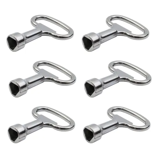 Triangle Socket Spanner Key Matel Triangular Socket Universal Utility Keys for Triangle Panel Lock 6pcs (Style 1)