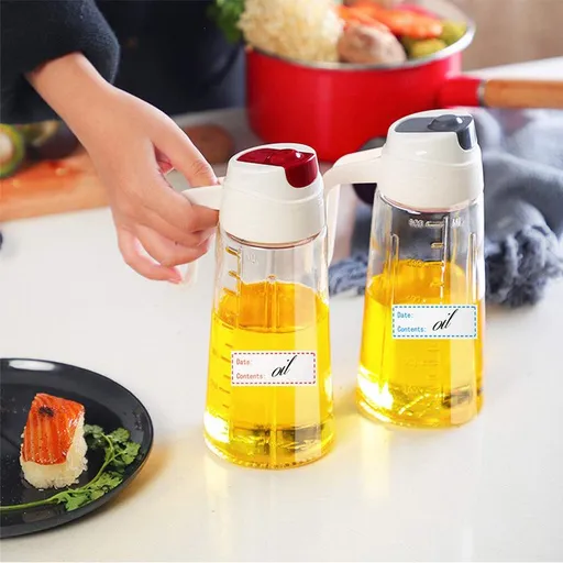 2 rolls 5*2.5cm Stickers Use by Dissolvable Labels for Food Containers Prep roll of 500 (blue+red)- Food Storage Removable Use