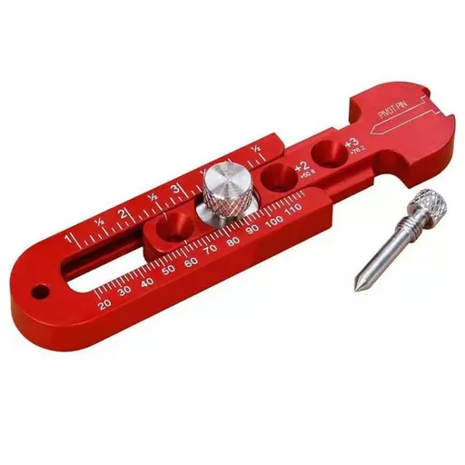 Woodworking Aluminum Alloy Circular Drawing Tool, Fixed-Point Marking Gauge Woodworking Compass Scribe Adjustable Drawing Circle Ruler Drawing Ruler Carpenter Tools (165 )