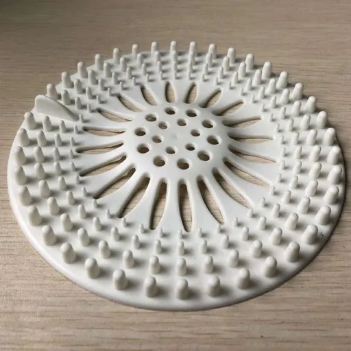 Silicone Anti-clog Filter Cover, Bathroom Drain Hair Catcher, Kitchen Sink Drain Strainer—White