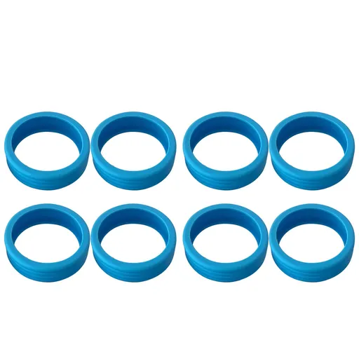 8PCS Luggage Suitcase Wheels Covers Noise Canceling Shock Absorbing Trolley Case Silicone Caster Protection Cover Blue