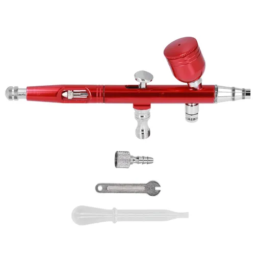 Airbrush Portable Small G1/8 DIY Paint Spray Gun Brass Airbrush For Makeup Nail Art Tattoo Costume CraftsRed
