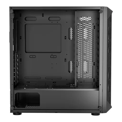 PC Gaming Case, Mid-Tower, Computer Case with High-Airflow Tempered Glass Panel, Dust Filter, 4 x 120 mm Fans, Cable Management, for GPU up to 270 mm in Length, Compatible with ATX/M-ATX/ITX