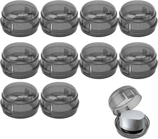 10Pcs Stove Locks,Child Safety Oven Knob Covers Stove Lock,Stove Stopper Knob Safety Covers,Stove Protector for Kids(Transparent Black)