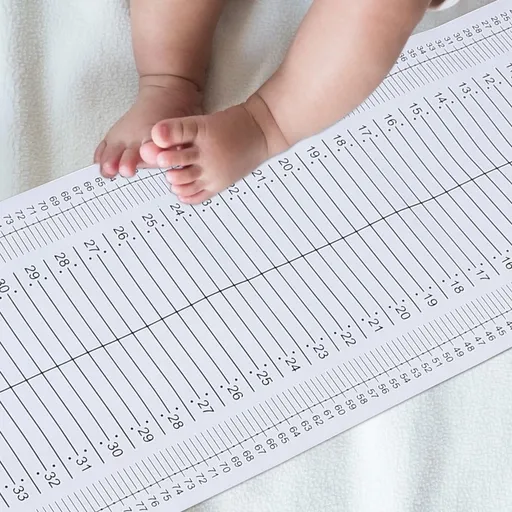 Baby Height Measure Mat PVC Black 1 Set Professional Environments