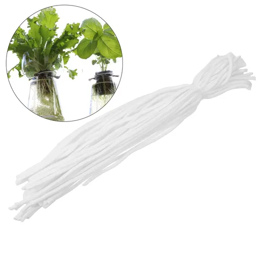 50pcs Self Watering Wick Cord for Hydroponic , Cotton Plant Care Accessories for Indoor Gardening