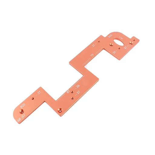 ARC Grooving Auxiliary Tool Anti Slip Easy to Operate Cabinet Door Slot Position Template for Woodworking Tool 6mm / 0.24in