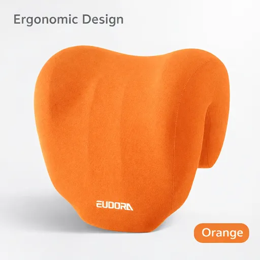 Ergonomic Multi-functional Nap Pillow - Desk Rest Pillow with Neck/Side Support, Memory Foam Cushion for Office, Home & Travel(ORANGE)