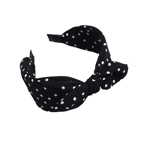 Womens Wide Polka Dots Headbands Headwraps Hair Band with Bow Pack of 3 Fashion Hair Hoop Wide-brimmed Hairband
