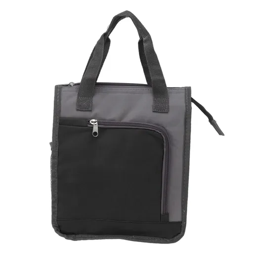 Insulated Refrigerated Bag Widened Handle Insulated Reusable Grocery Bag for Work Travel Hiking Food Delivery Black
