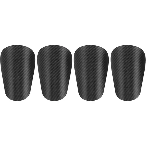 2 Pairs Mini Soccer Shin Guards Lightweight PP Black Set for Training and Matches