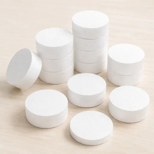 12Pcs White Foam Circles for Crafts, 3x1 Inch Round Polystyrene Foam Discs Flat Foam Circles for DIY Floral Arrangements, Ornaments, Cake Dummy, Art Projects