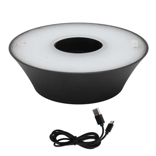 LED Wine Bottle Lamp Innovative Cordless Table Light with USB Cable for Hotel Restaurant Bar Decoration Black