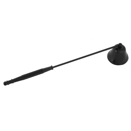 Candle Snuffer/Wick Snuffer -1Pcs Fashion Stainless Steel Bell Shaped Candle Snuffer Wick Trimmer Cover Hand Tool(Black)