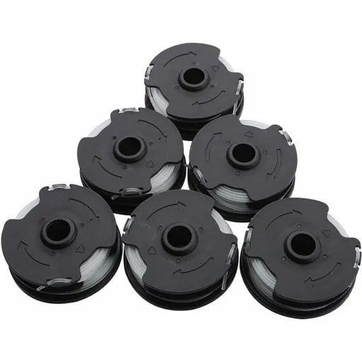 LIDL Parkside PRTA 20, Compatible with PRT 300 A1, Li A1 and B2 and C3 Trimmer Replacement Wire Spools 6pk and Accessories, 27ft, 8.3M
