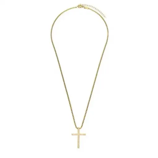 Cross Necklace for Women - Plated Cross Necklace Layered Cross Necklace Tiny Sideway Cross Choker Necklace Cross Necklaces（2pcs）