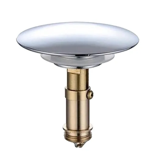 Pop Up Click Clack Sprung Plug Stopper,Basin Sink Clicker Pop Up Bolt,Sink Drain Stopper Click Clack Brass Spring Plug Replacement for Most Bathroom Sinks,Tubs,and Basin Drains 66mm(Golden)
