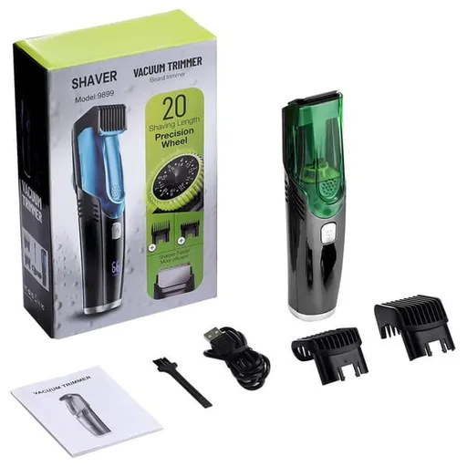 Vacuum Shaver Trimmer 20 Precision Lengths Effortless Grooming Zero Mess