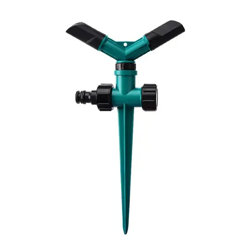 360° Rotation Auto Irrigation System Garden Lawn Sprinkler Patio Save Water Use - Two Arms