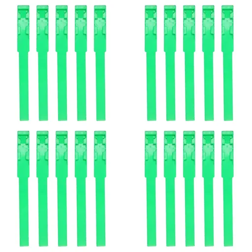 Cow Identification Bands 20PCS Adjustable Foot Rings Multi Colour Tags Livestock - Green