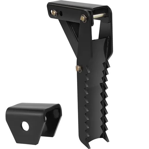 Backhoe Excavator Thumb Attachments, 91.44 cm Adjustable Extreme Weld On Backhoe Thumb Hoe Clamp 1.27 cm Inch Teeth Thick Steel Plate 16MM Assembly Bolt-On Design