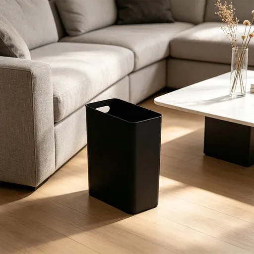 10 Liter Slim Narrow Trash Can Thin Plastic Waste Bin for Small Spaces Bedroom Kitchen Bathroom