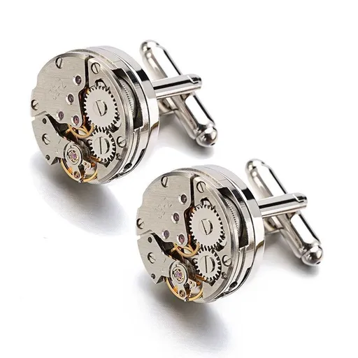 Watch Movement Cufflinks for Mens Shirt For Men/Lover/Friends/Wedding/Anniversaries/Birthdays