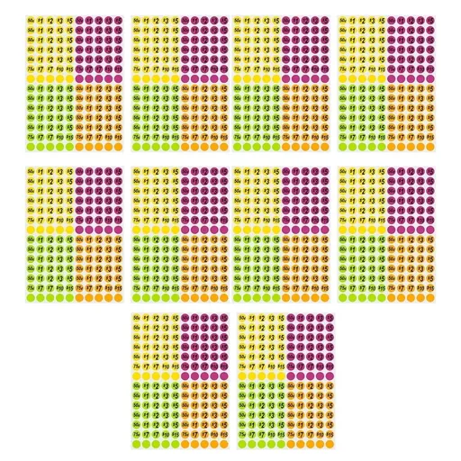 1400Pcs Pre-Priced Pricing Labels Stickers Adhesive Pricing Stickers for Yard and Garage Sale, Labelling Pricing