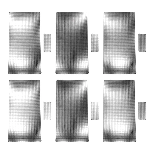 20pcs Plastic Mesh Canvas Sheets for Embroidery Crafting Crochet Purse Making Knit Crochet DIY Projects Black