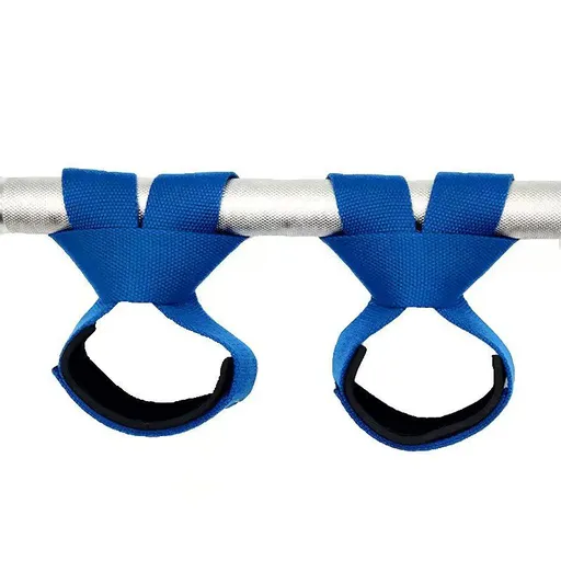 Gym Lifting Straps Barbell Deadlift Booster Belt Fitness Anti-slip Hand Wraps Wrist Straps Fitness Training Auxiliary Belt - Blue S