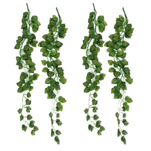 4Pcs Artificial Ivy Garland Fake Hanging Vine Plants Faux Foliage Garland for Wedding Garden Kitchen Basket