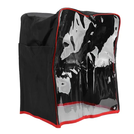 Stand Mixer Cover Water Resistant Oxford Cloth Transparent Front Kitchen Mixer Dust Proof Cover with Pockets 35x24x45cm