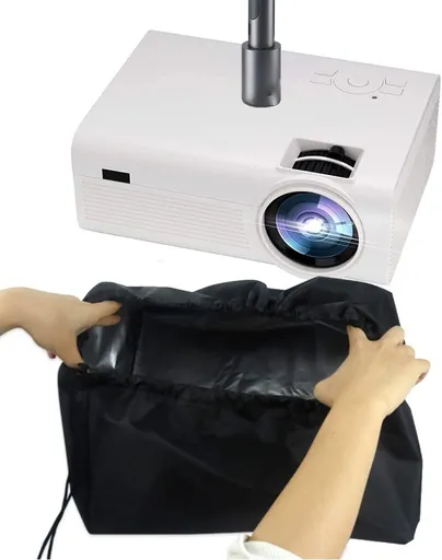 Projector Dust Cover Waterproof Black Oxford Fabric 13.7x13.7x8.6in