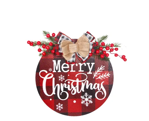 Hanging Plaque for Door-Red
