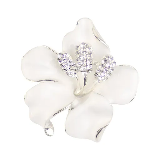 Brooch Pin for Women Flowers Brooch with Created Crystal | Elegant Brooches and Pins for women | Pearl Brooches with Flower Pins