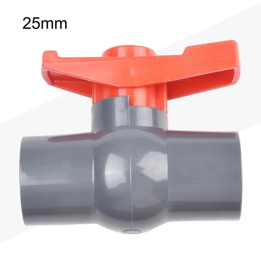 Pvc Ball Valve For Water Supply Pipe Sliding Socket 20Mm 25Mm 32Mm 40Mm 50Mm Pool Plumbing System Red Gray Pvc-U 25Mm 25 mm