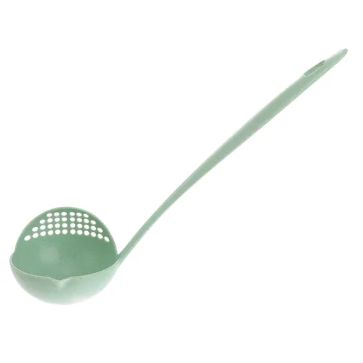 Multi Function Plastic Ladle Spoon with Filter Strainer,Soup Ladle Plastic Straining Ladle Slotted Spoon Soup Pan Spoon