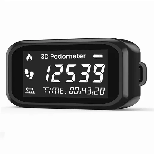 3D Pedometer for Walking, Accurate Step Counter with LCD Display for Step Calorie Tracker