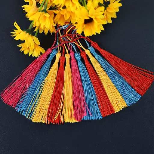 10 Pcs Bookmark ,DIY Handmade Tassels Jewelry Tassels Keychain Fringe Key Tassels Small Tassels Decorative