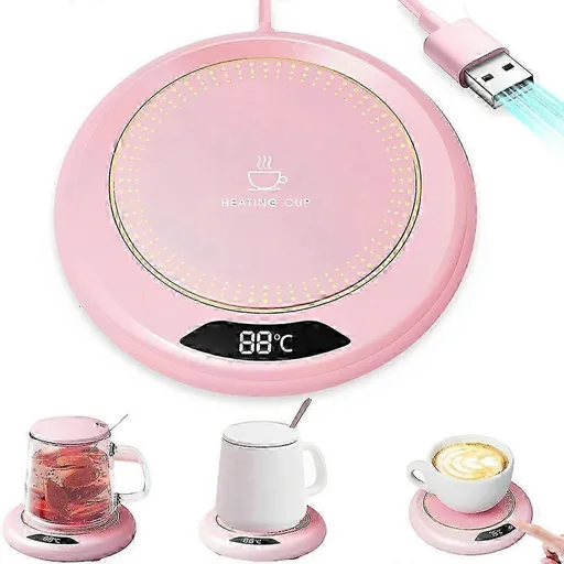USB Smart Cup Warmer, Adjustable Coffee Mug Warmer Anti-Slip