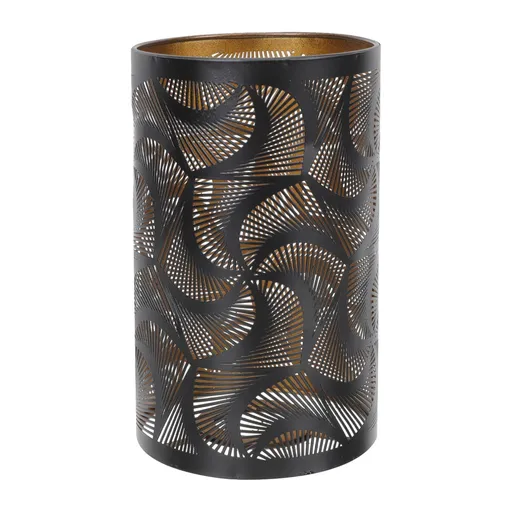 Black Home Decor Clip on Lampshades, Hollow Iron Lamp Cover Vintage Table Lamp Shade Lamp Accessory for Bedside Tabletop Light