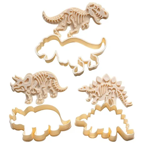 Dinosaur Cookie Cutters, Shaped Cookie Candy Food Cutters Molds, for Kitchen, Baking, Kids Dinosaur Theme Birthday Party Supplies Favors