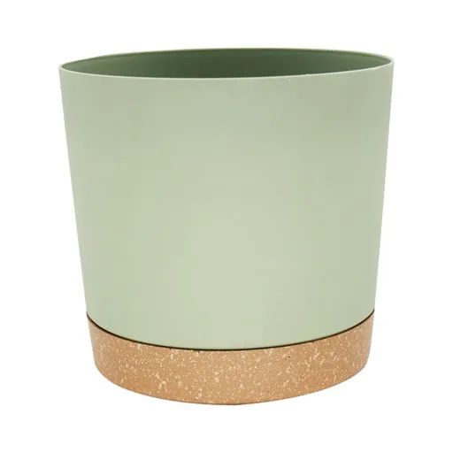9 Inch Pots, Modern Cylinder Planters with Drainage Holes & Outdoor Flower Pots for Houseplants, Garden and Decorative Use