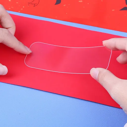120-Pack Clear Double-Sided Adhesive Tape Strips, Strong PVC Glue for Crafts, Scrapbooking, Projects, and Handmade Artworks